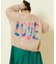 モヘアニットカーディガン”LOVE”