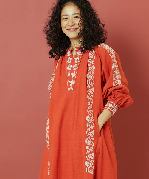 モノトーン刺繍ワンピース｜フリークスストアの通販｜&mall