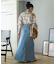 別注 Cross Waist Slit Skirt