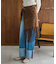 ロールアップ ワイドデニム