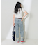 ロールアップ ワイドデニム
