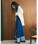 ロールアップ ワイドデニム