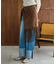 ロールアップ ワイドデニム