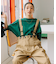 別注 サスペンダー付き ビッグ2タックツイルパンツ