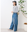 ウォッシュ加工 ペイント イージーデニムパンツ