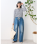 ウォッシュ加工 ペイント イージーデニムパンツ