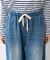 ウォッシュ加工 ペイント イージーデニムパンツ
