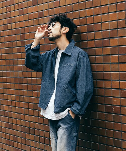 オーバーダイ ヒッコリーデニム ショートブルゾン｜フリークス