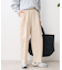 接触冷感/UV リネンタッチ タック イージーパンツ/リネンタッチ センタープレスパンツ<セットアップ対応＞
