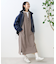 接触冷感/UV リネンタッチ スキッパーワンピース/ リネンタッチ Vネックワンピース