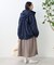 接触冷感/UV リネンタッチ スキッパーワンピース/ リネンタッチ Vネックワンピース