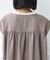 接触冷感/UV リネンタッチ スキッパーワンピース/ リネンタッチ Vネックワンピース