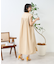 接触冷感/UV リネンタッチ スキッパーワンピース/ リネンタッチ Vネックワンピース