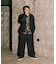 別注 SMU PT-38 SETUP 2TUCK WIDE TR PANTS