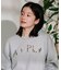 花刺繍 ロゴショートスウェット