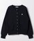 ワンポイント刺繍 カーディガン/スナップボタンカーディガン