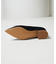 リボンポインテッドトゥ ヒールシューズ[36-38サイズ展開]
