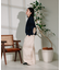 ＜新色追加＞別注 紐付きイージータックパンツ/タックデニム