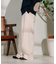 ＜新色追加＞別注 紐付きイージータックパンツ/タックデニム