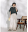＜新色追加＞別注 紐付きイージータックパンツ/タックデニム