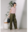 ＜新色追加＞別注 紐付きイージータックパンツ/タックデニム