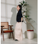 ＜新色追加＞別注 紐付きイージータックパンツ/タックデニム