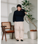 ＜新色追加＞別注 紐付きイージータックパンツ/タックデニム