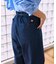 ＜新色追加＞別注 紐付きイージータックパンツ/タックデニム