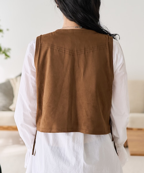 MAHIYA ジョプリン スエード フリンジベスト MAHIYA ジョプリン スエード フリンジベスト