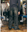 フレアシルエット ブリーチ加工 デニムパンツ