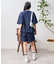ショーツセットアップ デニムライク