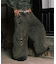 Double Waist Distressed Baggy Curve Denim