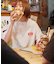 Burger Factory×FREAK'S STORE バーガーファクトリー 別注 ビッグシルエット バックプリント クルーネックTシャツ 【限定展開】