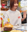 Burger Factory×FREAK'S STORE バーガーファクトリー 別注 ビッグシルエット バックプリント クルーネックTシャツ 【限定展開】