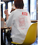 Burger Factory×FREAK'S STORE バーガーファクトリー 別注 ビッグシルエット バックプリント クルーネックTシャツ 【限定展開】