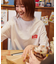 Burger Factory×FREAK'S STORE バーガーファクトリー 別注 ビッグシルエット バックプリント クルーネックTシャツ 【限定展開】