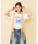 フリンジ 柄編みベスト