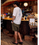 KAVU×FREAK'S STORE 別注/カブ― ビッグシルエット バックプリントTシャツ Chips 【限定展開】