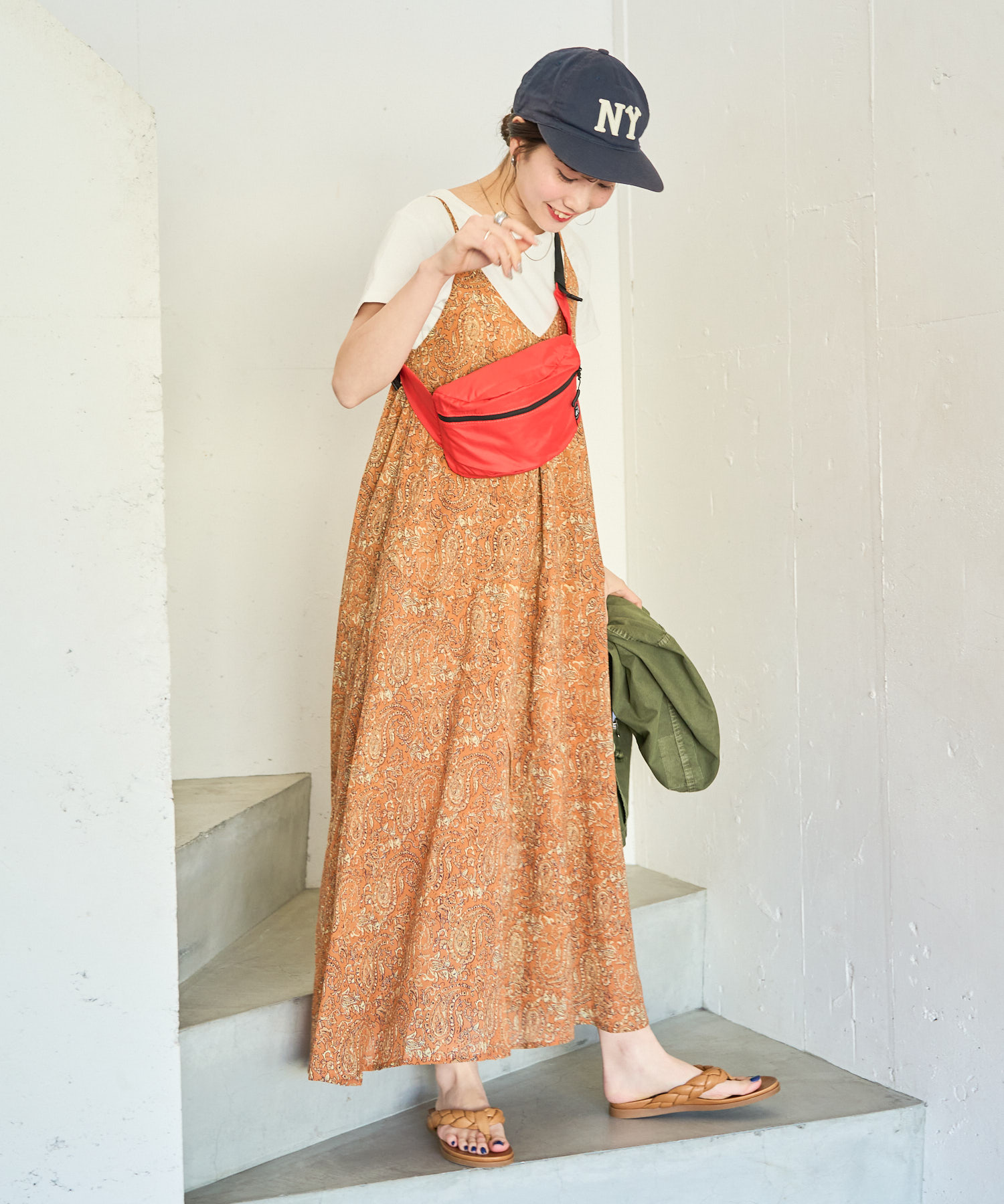 インド ペイズリー キャミワンピース【限定展開】