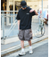WILD THINGS×FREAK'S STORE ワイルドシングス 別注 ビッグシルエット ロゴバックプリント クルーネック Tシャツ 【限定展開】