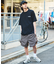 WILD THINGS×FREAK'S STORE ワイルドシングス 別注 ビッグシルエット ロゴバックプリント クルーネック Tシャツ 【限定展開】
