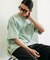AIRDRY 高機能素材 7.7オンス ビックシルエット クルーネック ポケットTシャツ/吸水速乾/遮熱性/UVカット