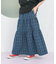 別注 2WAY ベルト付き ティアードチェックスカート