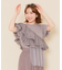 フリルチュールドッキングTシャツ