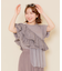 フリルチュールドッキングTシャツ