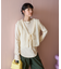 フロントリボン ニットベスト