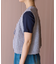 フロントリボン ニットベスト