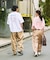 KELTY×FREAK'S STORE/ケルティ 別注 ビッグシルエット ツアーロゴ バックプリント クルーネックTシャツ 【限定展開】