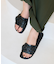 編み込みレザーサンダル[36-38サイズ展開]