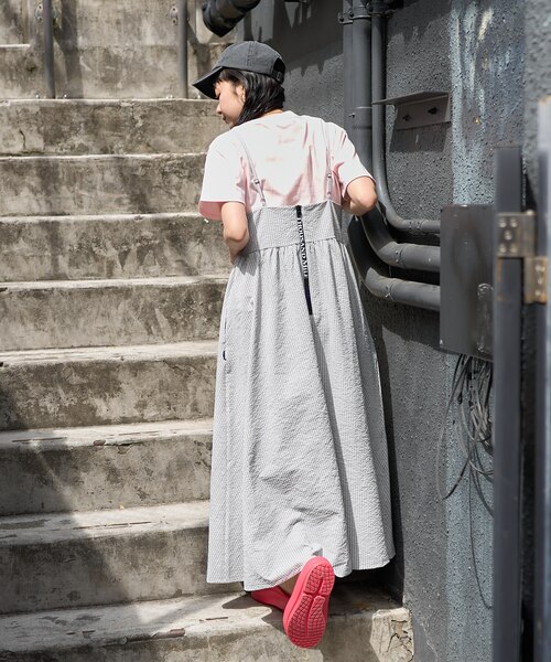 別注 シアサッカー ストライプ キャミワンピース｜フリークスストアの